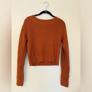 Lulus cropped knit sweater